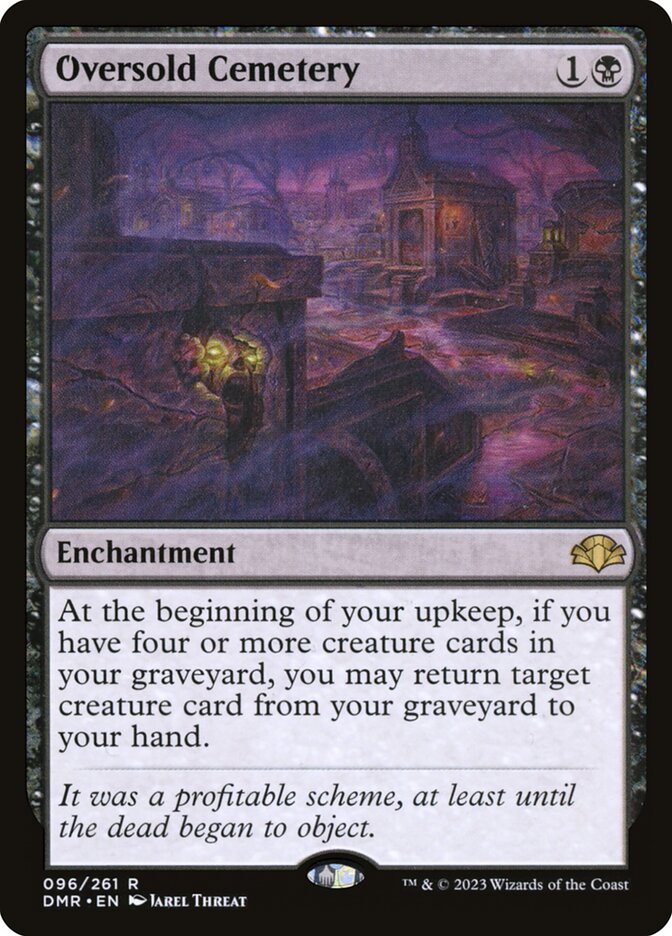 Oversold Cemetery 96/261 (Dominaria Remastered)  - Foil | Good Games Modbury
