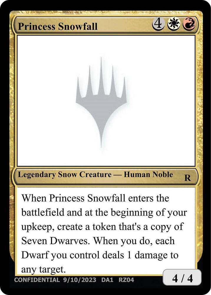 Princess Snowfall RZ04e/477 (Un-Known Event Playtest Cards)  | Good Games Modbury