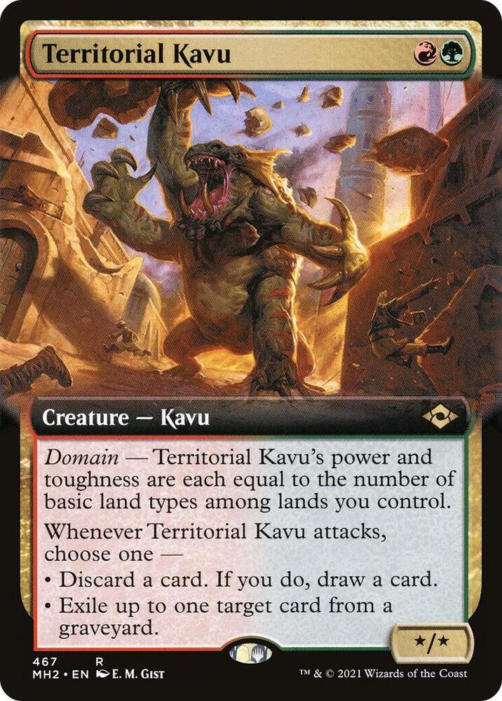 Territorial Kavu Extended Art 467/303 (Modern Horizons 2)  - Foil | Good Games Modbury