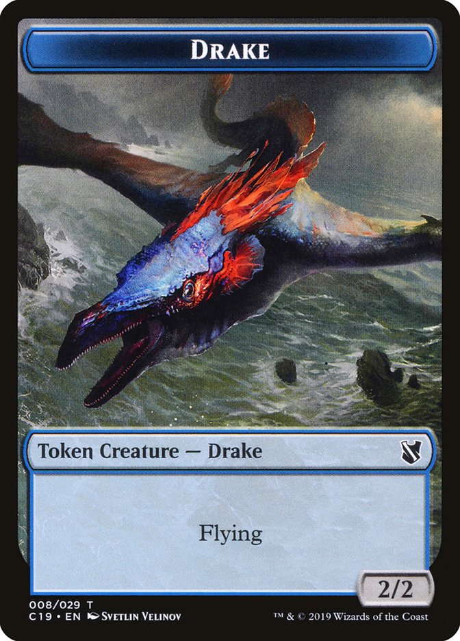 Drake Token [Commander 2019 Tokens] | Good Games Modbury