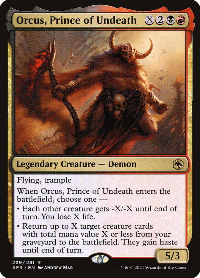 Orcus, Prince of Undeath 229/281 (Adventures in the Forgotten Realms)  | Good Games Modbury