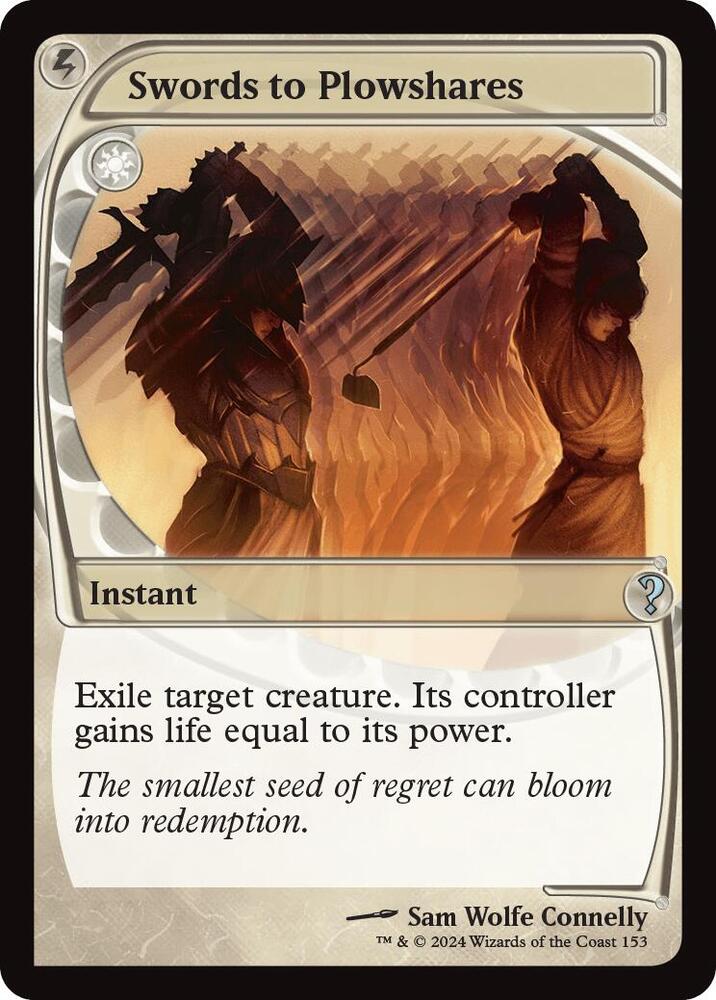 Swords to Plowshares 153 (Mystery Booster 2)  - Future Sight Foil | Good Games Modbury