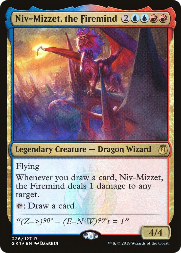 Niv-Mizzet, the Firemind 26/127 (Guilds of Ravnica: Guild Kits)  - Foil | Good Games Modbury