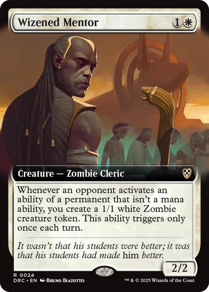 Wizened Mentor 24 (Commander: Aetherdrift)  - Extended Art | Good Games Modbury