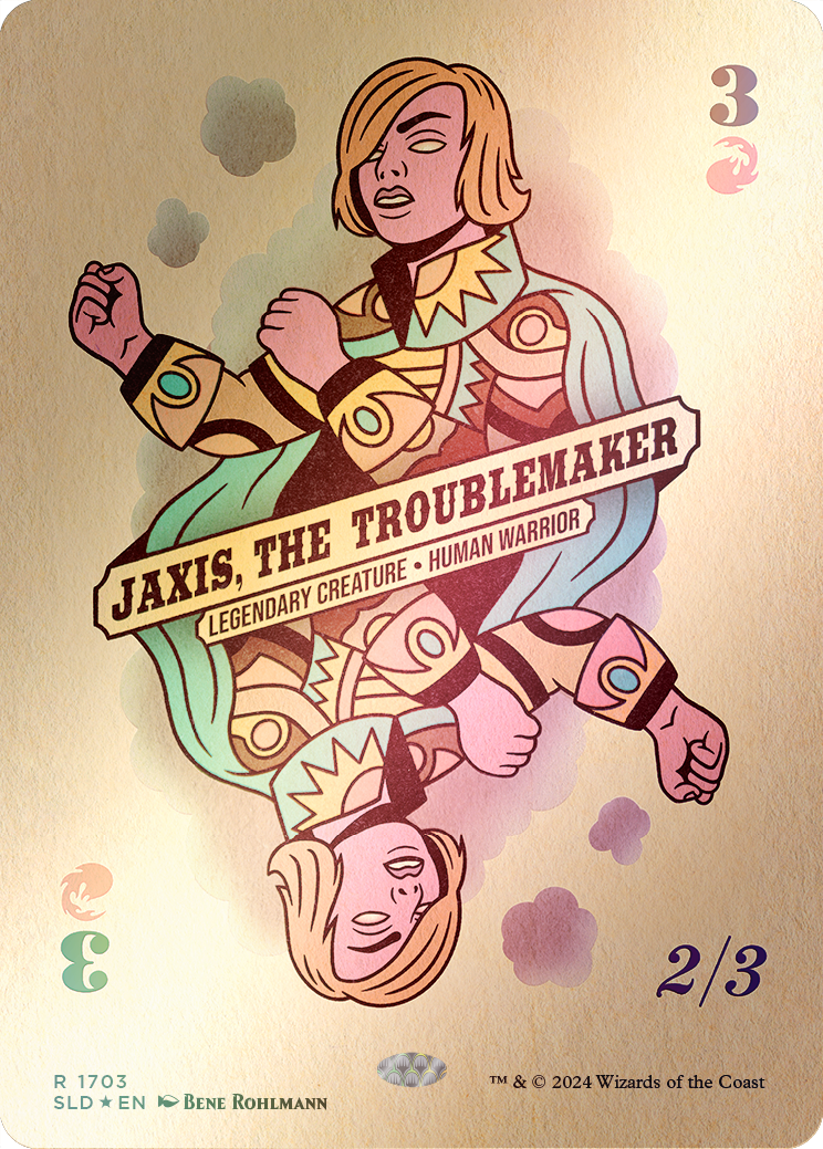 Jaxis, the Troublemaker (Rainbow Foil) [Secret Lair Drop Series] | Good Games Modbury