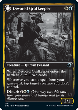 Devoted Grafkeeper // Departed Soulkeeper [Innistrad: Double Feature] | Good Games Modbury