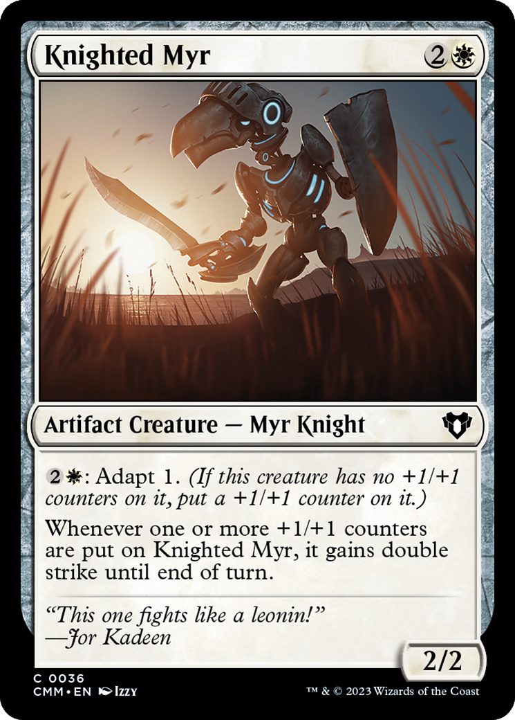 Knighted Myr [Commander Masters] | Good Games Modbury
