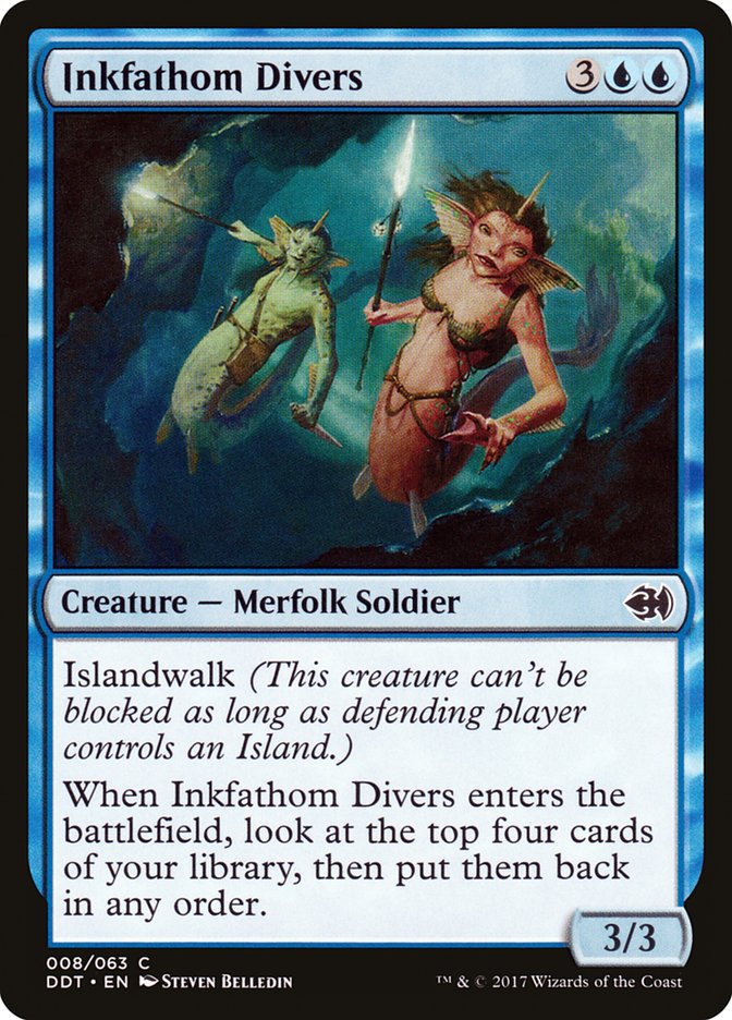 Inkfathom Divers 8/63 (Duel Decks: Merfolk vs. Goblins)  | Good Games Modbury
