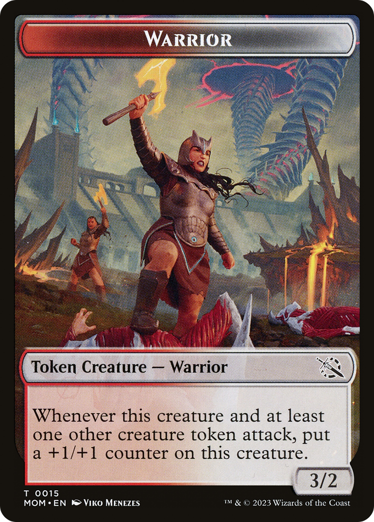 Warrior // Thopter Double-Sided Token [March of the Machine Tokens] | Good Games Modbury