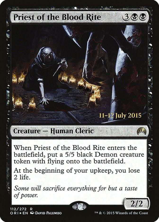 Priest of the Blood Rite 112s/54 (Prerelease Cards)  - Foil | Good Games Modbury