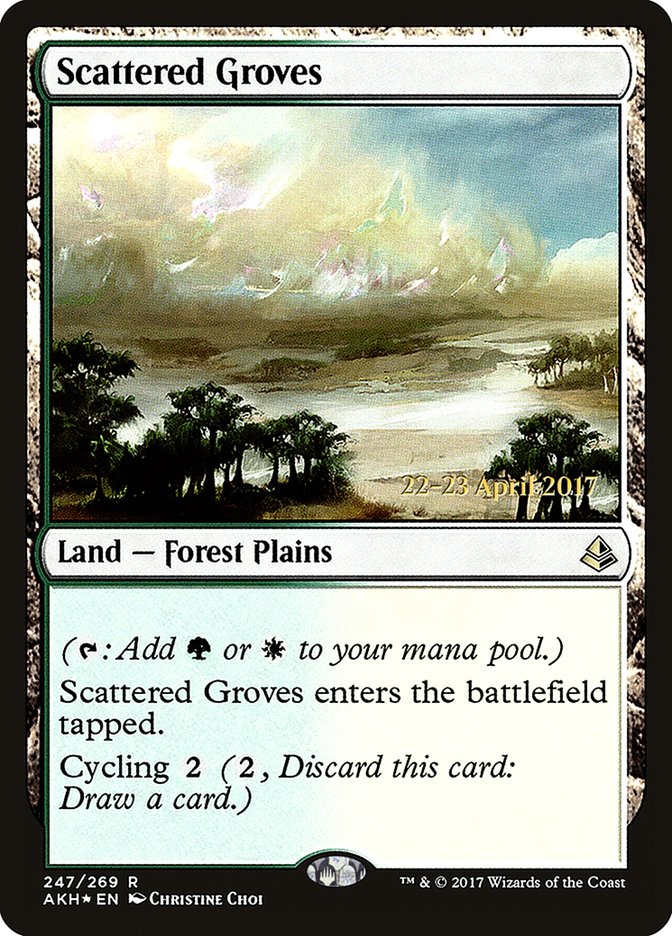 Scattered Groves [Amonkhet Prerelease Promos] | Good Games Modbury