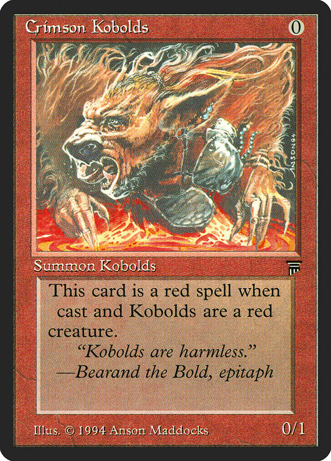 Crimson Kobolds [Legends] | Good Games Modbury