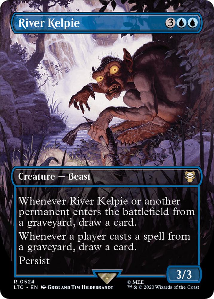 River Kelpie 524/347 (Commander: The Lord of the Rings: Tales of Middle-earth)  - Borderless Foil | Good Games Modbury