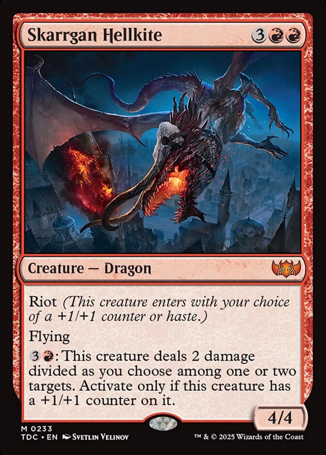 Skarrgan Hellkite 233 (Commander: Tarkir: Dragonstorm)  | Good Games Modbury
