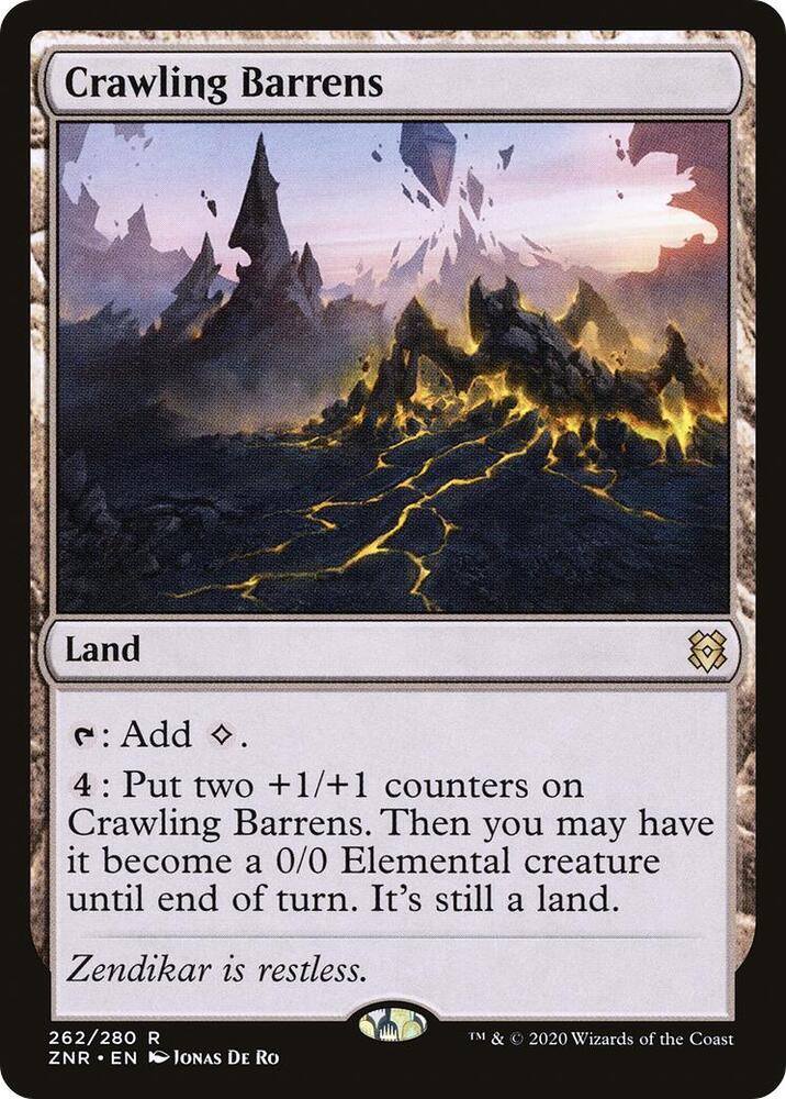 Crawling Barrens 262/280 (Zendikar Rising)  - Foil | Good Games Modbury