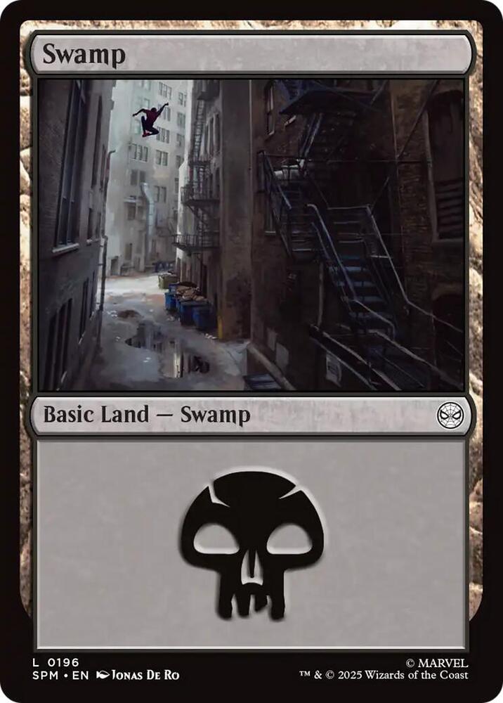 Swamp  196/198 (Marvel's Spider-Man)  - Foil | Good Games Modbury