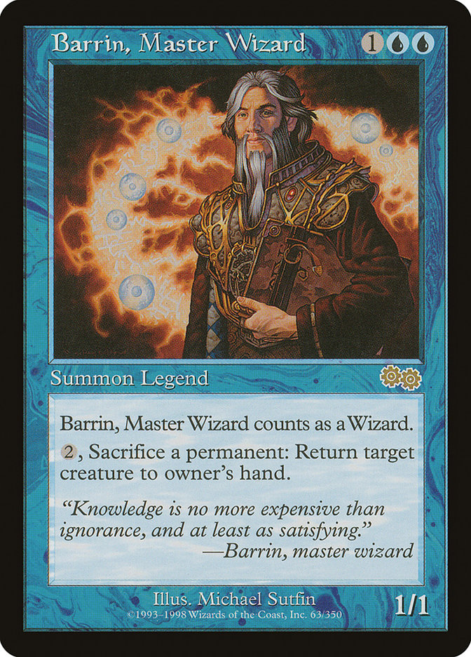 Barrin, Master Wizard 63/350 (Urza's Saga)  | Good Games Modbury