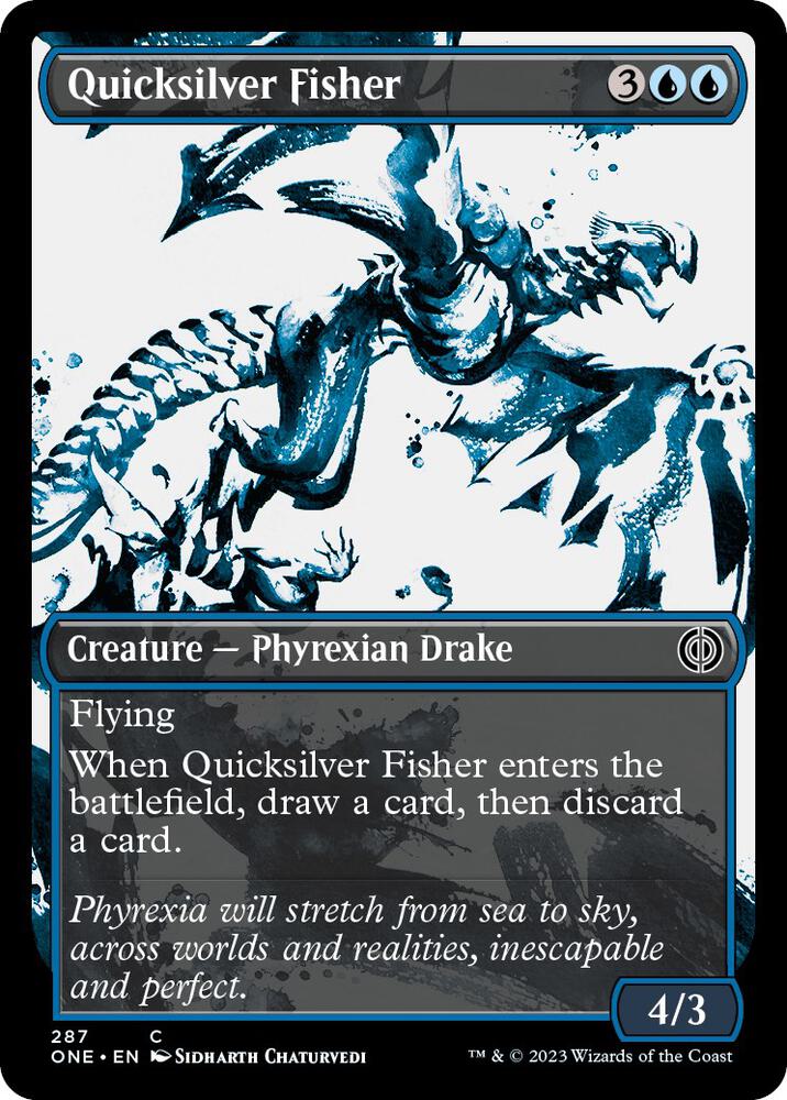 Quicksilver Fisher 287/271 (Phyrexia: All Will Be One)  - Showcase Foil | Good Games Modbury