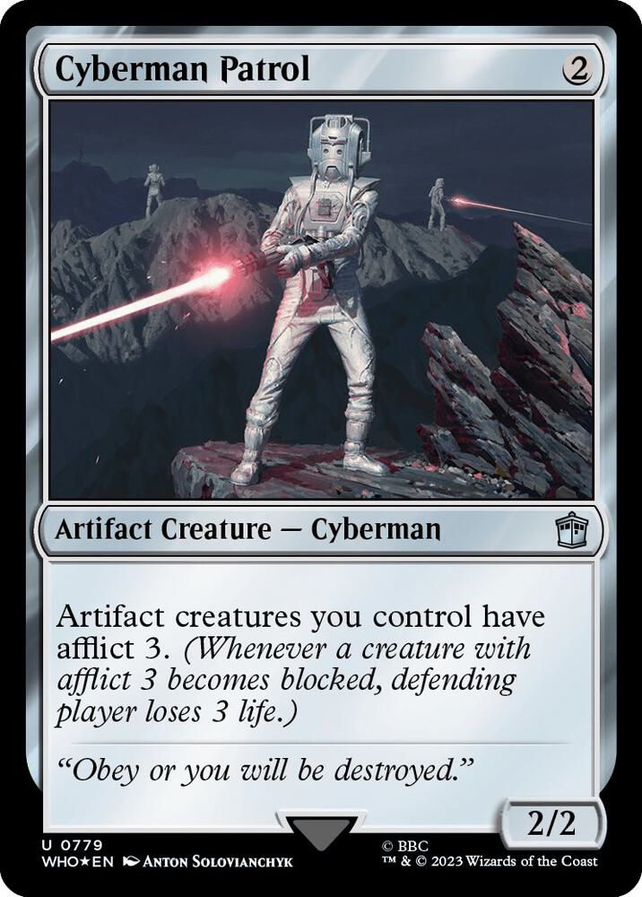 Cyberman Patrol 779/331 (Universes Beyond: Doctor Who)  - Surge Foil | Good Games Modbury