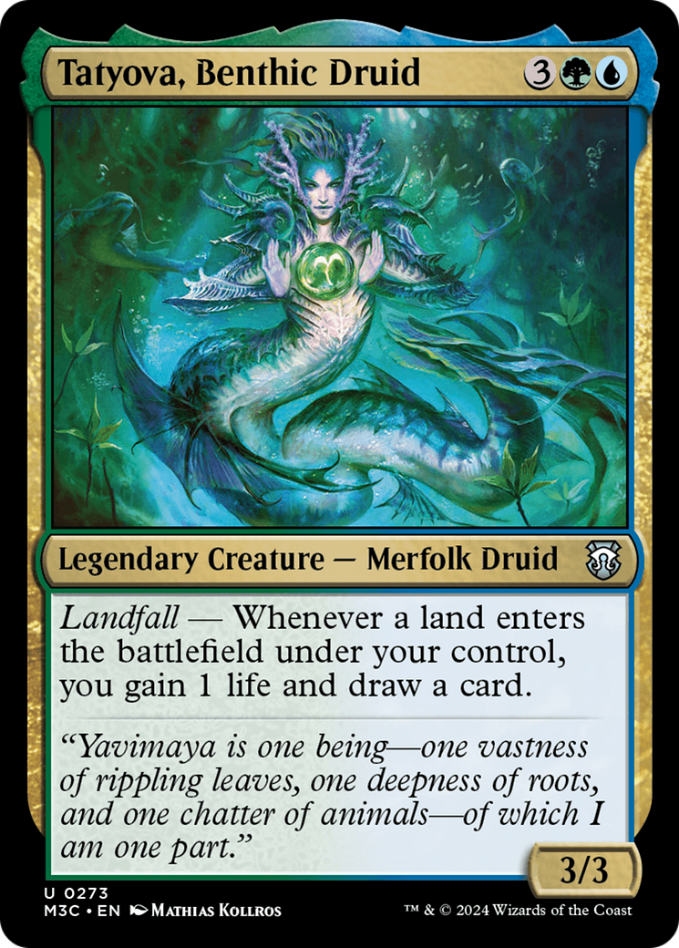 Tatyova, Benthic Druid (Ripple Foil) [Modern Horizons 3 Commander] | Good Games Modbury