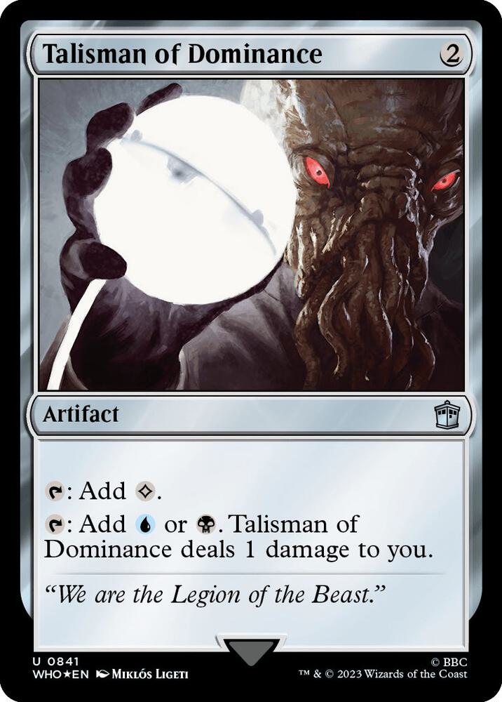 Talisman of Dominance 841/331 (Universes Beyond: Doctor Who)  - Surge Foil | Good Games Modbury