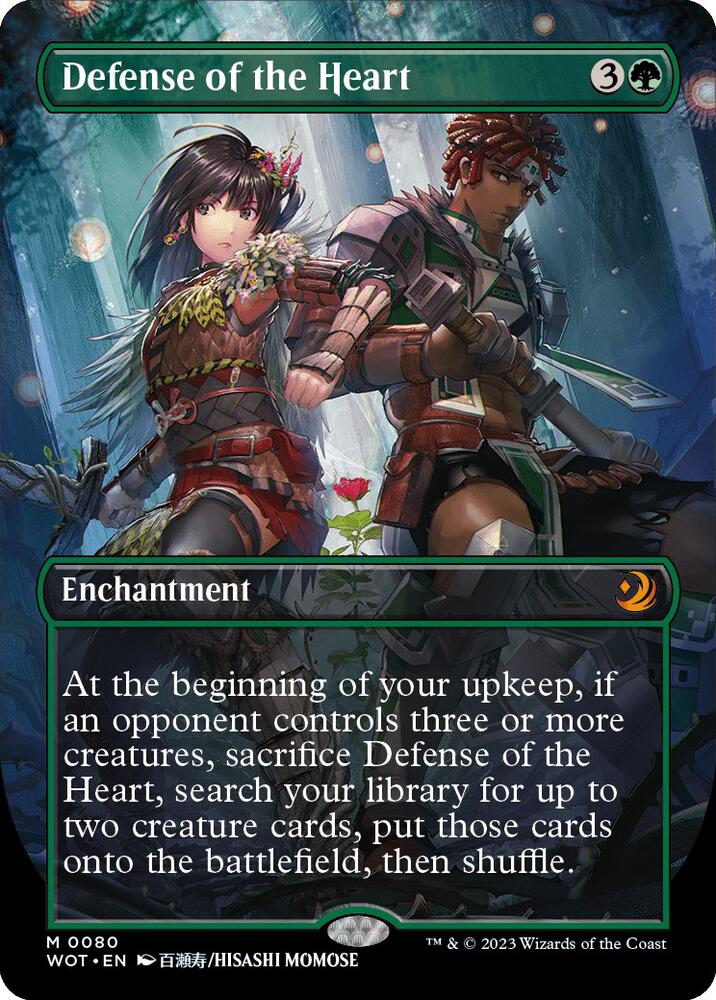 Defense of the Heart Anime Borderless 80 (Wilds of Eldraine: Enchanting Tales)  - Borderless | Good Games Modbury