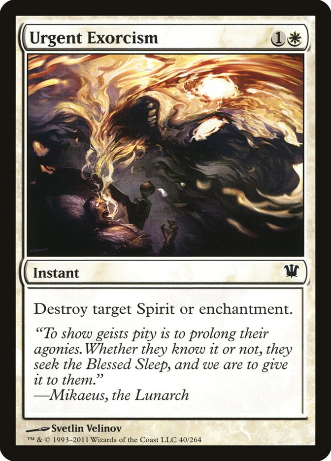 Urgent Exorcism [Innistrad] | Good Games Modbury