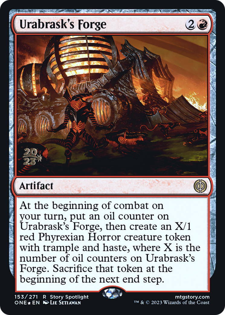 Urabrask's Forge [Phyrexia: All Will Be One Prerelease Promos] | Good Games Modbury