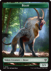 Beast (0010) // Beast (0011) Double-Sided Token [Aetherdrift Commander] | Good Games Modbury