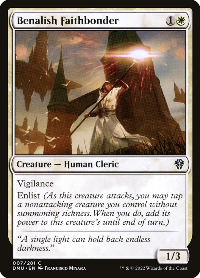 Benalish Faithbonder 7/281 (Dominaria United)  - Foil | Good Games Modbury