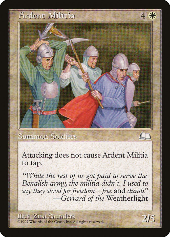 Ardent Militia [Weatherlight] | Good Games Modbury