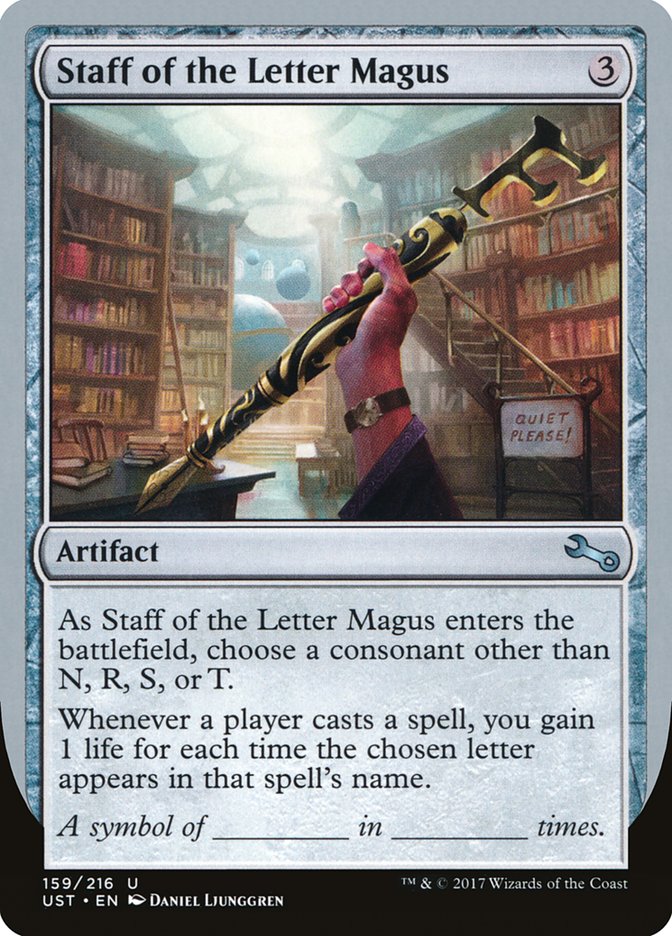 Staff of the Letter Magus 159/216 (Unstable)  - Foil | Good Games Modbury