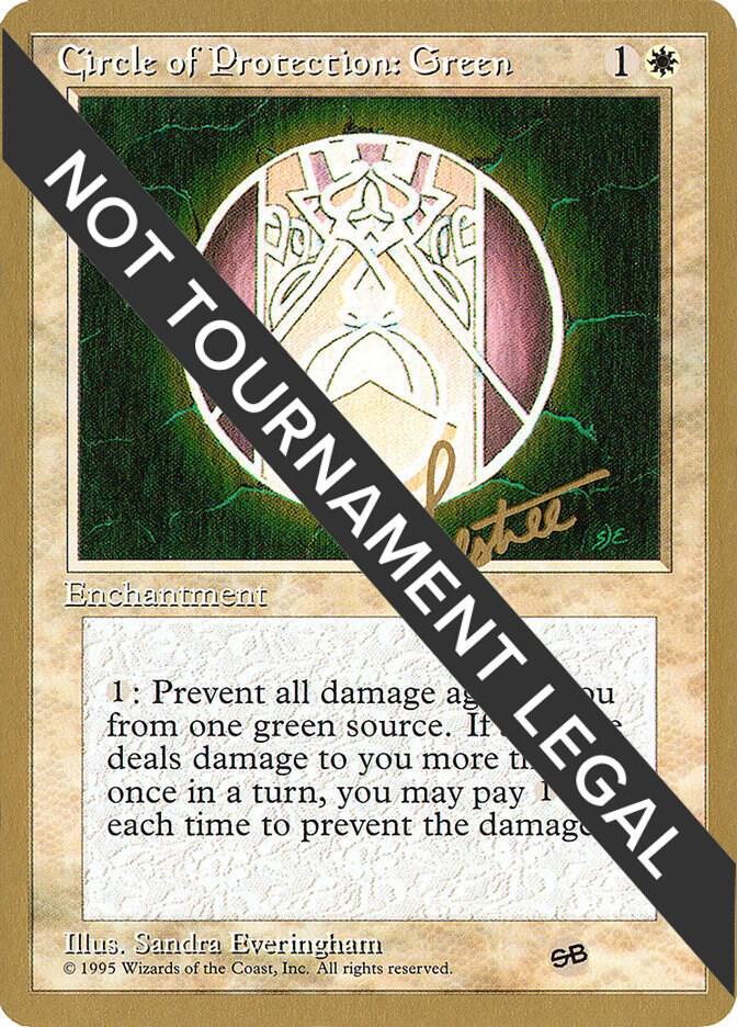 Circle of Protection Green 1996 Bertrand Lestree 4ED SB bl16sb/308 (World Championship Decks)  | Good Games Modbury