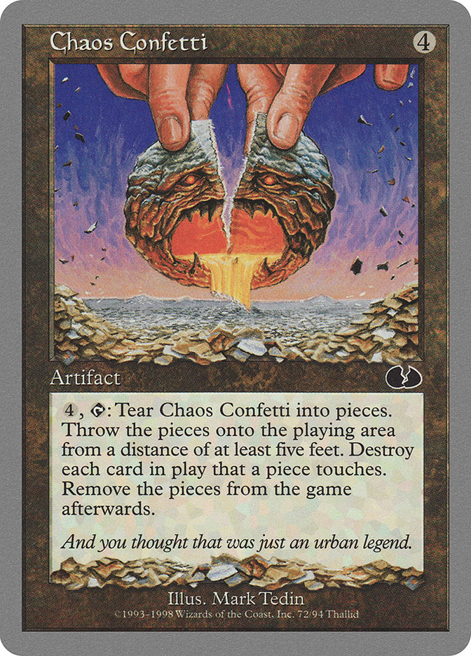 Chaos Confetti 72/94 (Unglued)  | Good Games Modbury