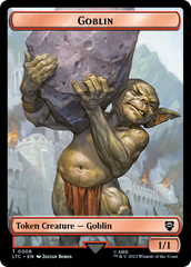 Goblin // Wraith Double-Sided Token [The Lord of the Rings: Tales of Middle-Earth Commander Tokens] | Good Games Modbury