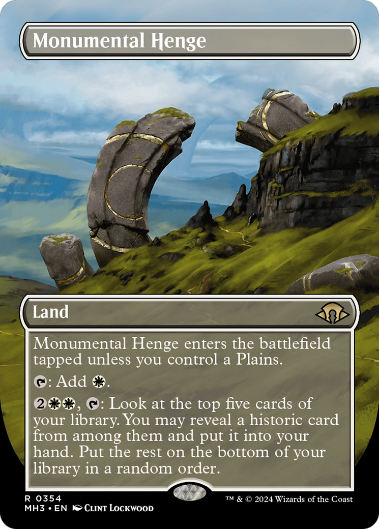 Monumental Henge (Borderless) [Modern Horizons 3] | Good Games Modbury