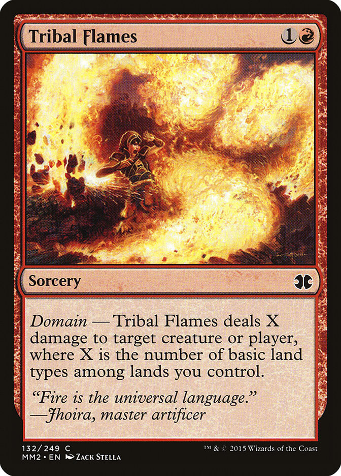 Tribal Flames 132/249 (Modern Masters 2015)  - Foil | Good Games Modbury