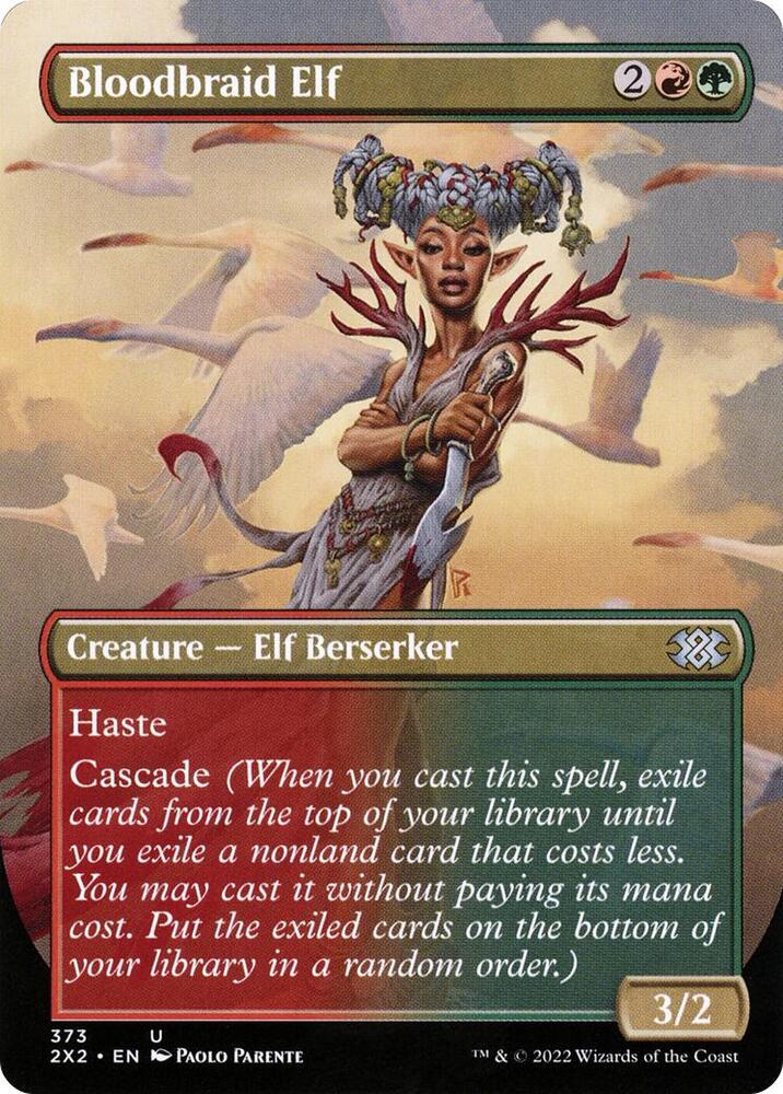 Bloodbraid Elf Borderless 373/331 (Double Masters 2022)  | Good Games Modbury