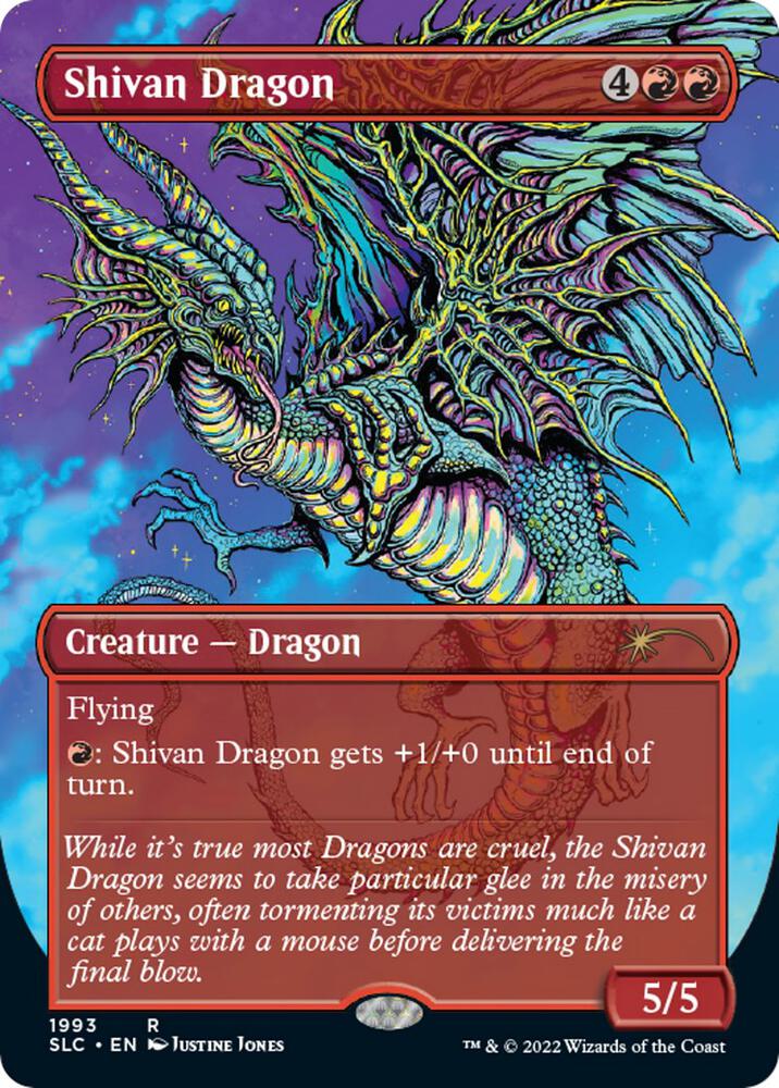 Shivan Dragon 1993/84 (Secret Lair: 30th Anniversary Countdown Kit)  - Borderless | Good Games Modbury