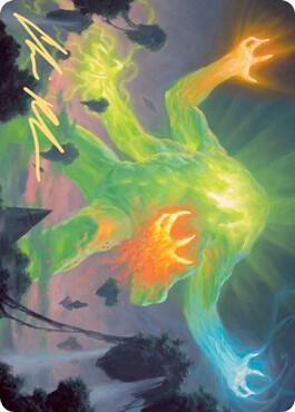 Omnath Locus of Creation Art Card Gold Stamped Signature 78 (Art Series: Zendikar Rising)  | Good Games Modbury