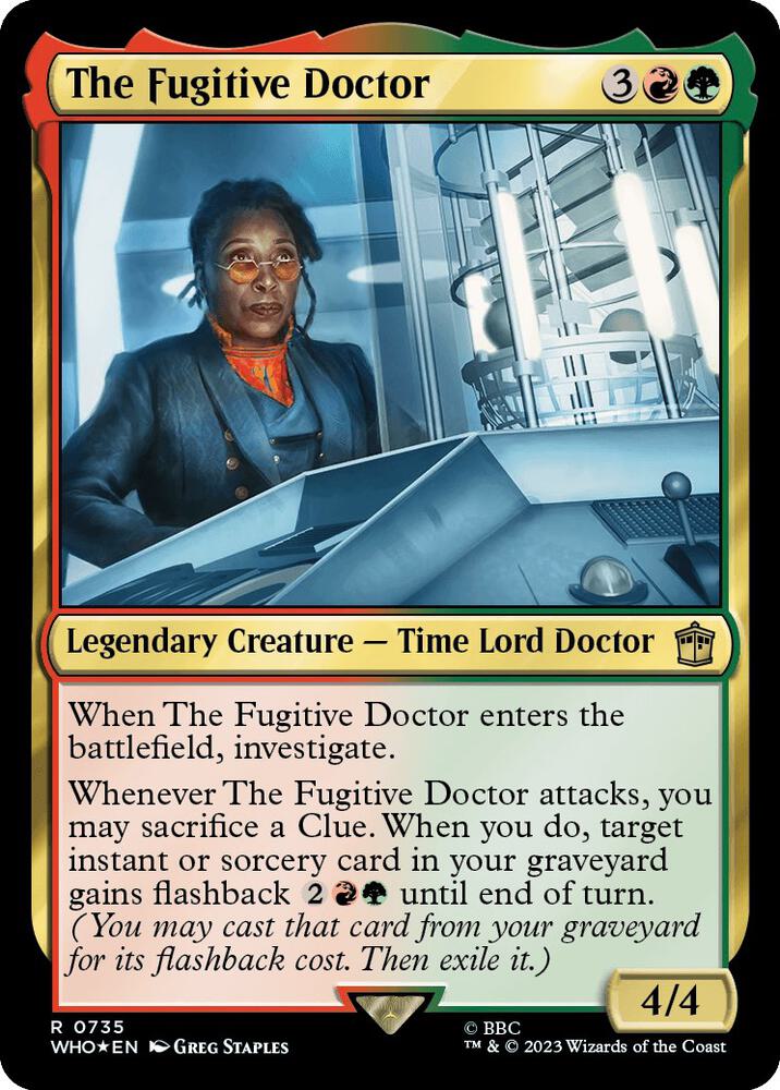 The Fugitive Doctor 735/331 (Universes Beyond: Doctor Who)  - Surge Foil | Good Games Modbury