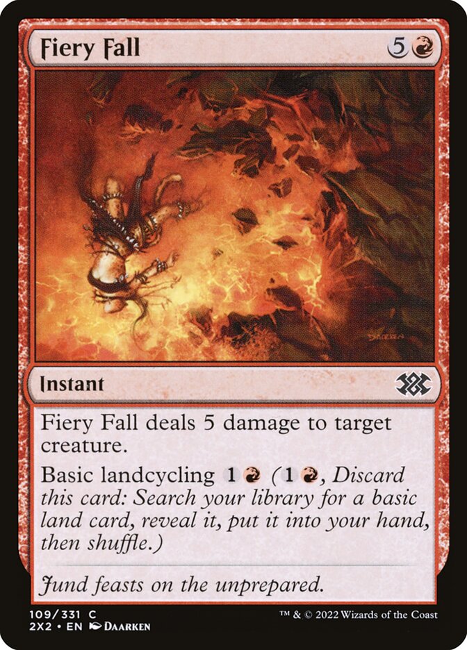 Fiery Fall 109/331 (Double Masters 2022)  - Foil | Good Games Modbury