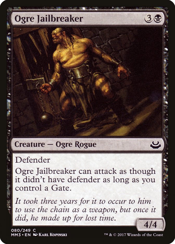 Ogre Jailbreaker 80/249 (Modern Masters 2017)  - Foil | Good Games Modbury