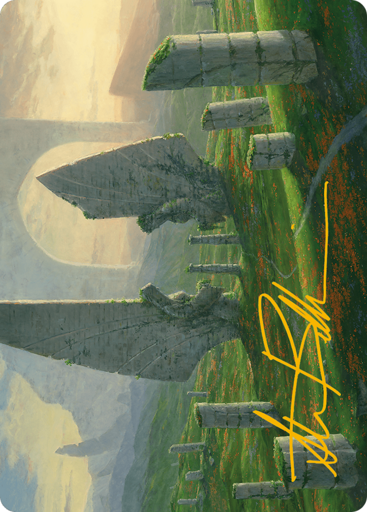 Monumental Henge Art Card (Gold-Stamped Signature) [Modern Horizons 3 Art Series] | Good Games Modbury