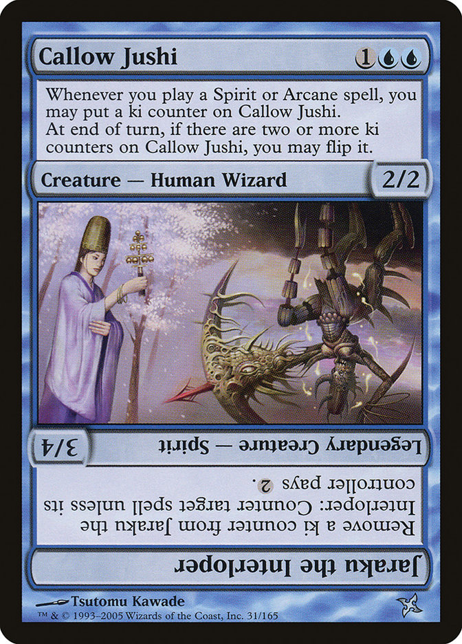 Callow Jushi // Jaraku the Interloper 31/165 (Betrayers of Kamigawa)  - Foil | Good Games Modbury