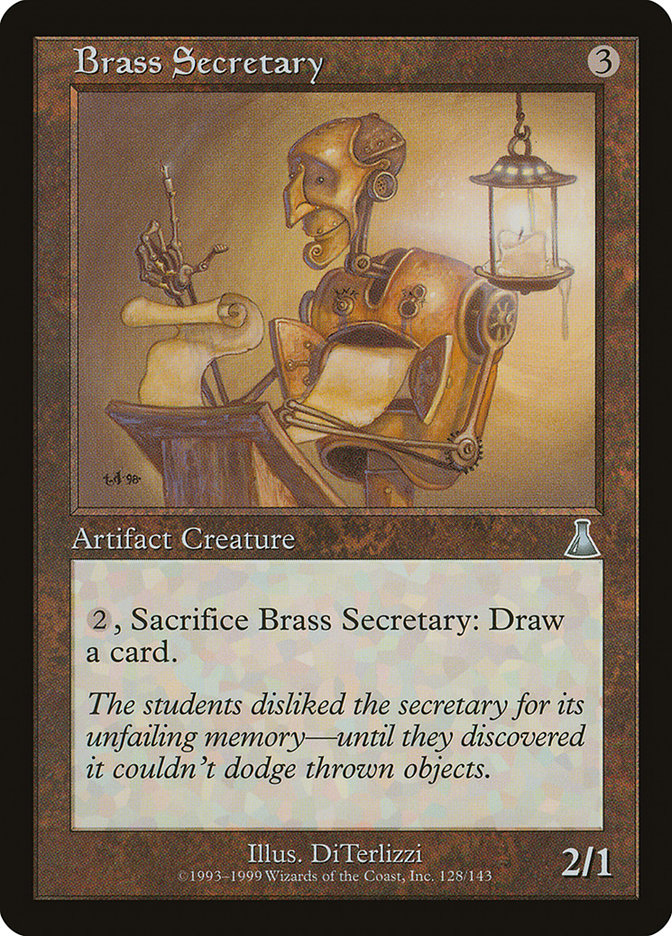 Brass Secretary 128/143 (Urza's Destiny)  - Foil | Good Games Modbury