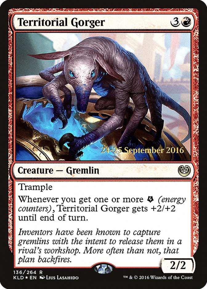 Territorial Gorger [Kaladesh Prerelease Promos] | Good Games Modbury