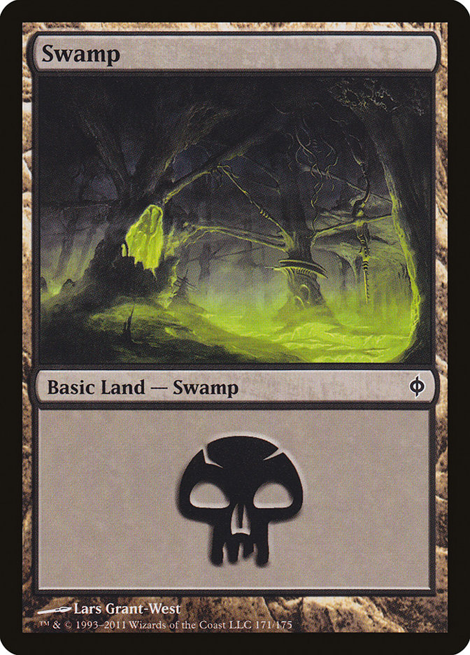 Swamp (171) [New Phyrexia] | Good Games Modbury