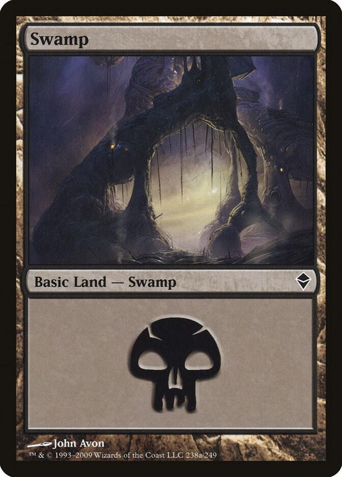 Swamp 238/249 (Zendikar)  | Good Games Modbury