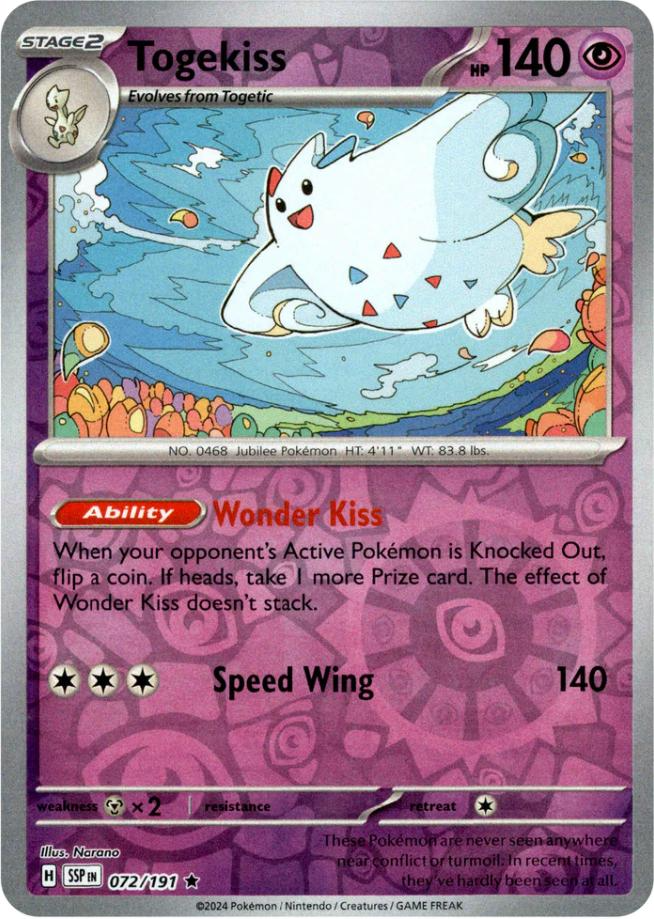 Togekiss (072/191) [Scarlet & Violet: Surging Sparks] | Good Games Modbury